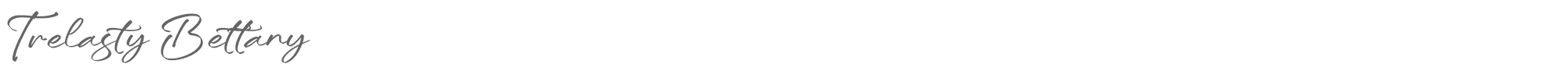 Sample characters Trelasty Bettany Font